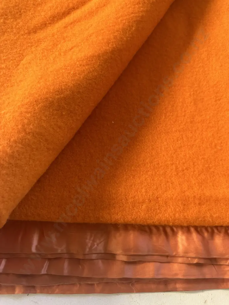 Vintage Ultra Bright Robinwul of Canterbury Queensize Woollen Blanket Image 1++