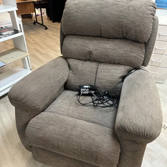 LazBoy Brown Fabric Electric Recliner