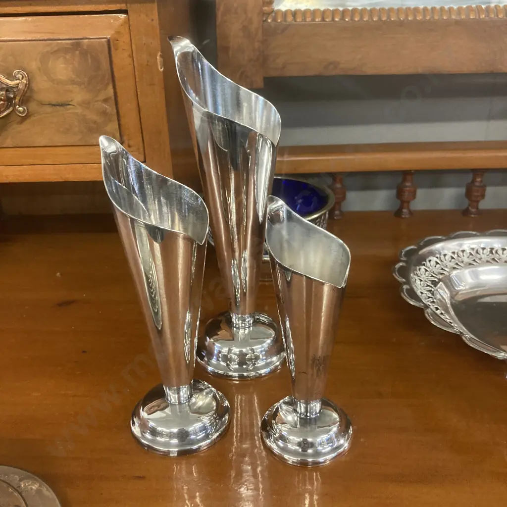 Vintage Silver Plated Bread Basket Serving Platter Swing Handle 28cm, Goblets, Vases, Coasters, Footed Jug & Bowl Etc Image 1++