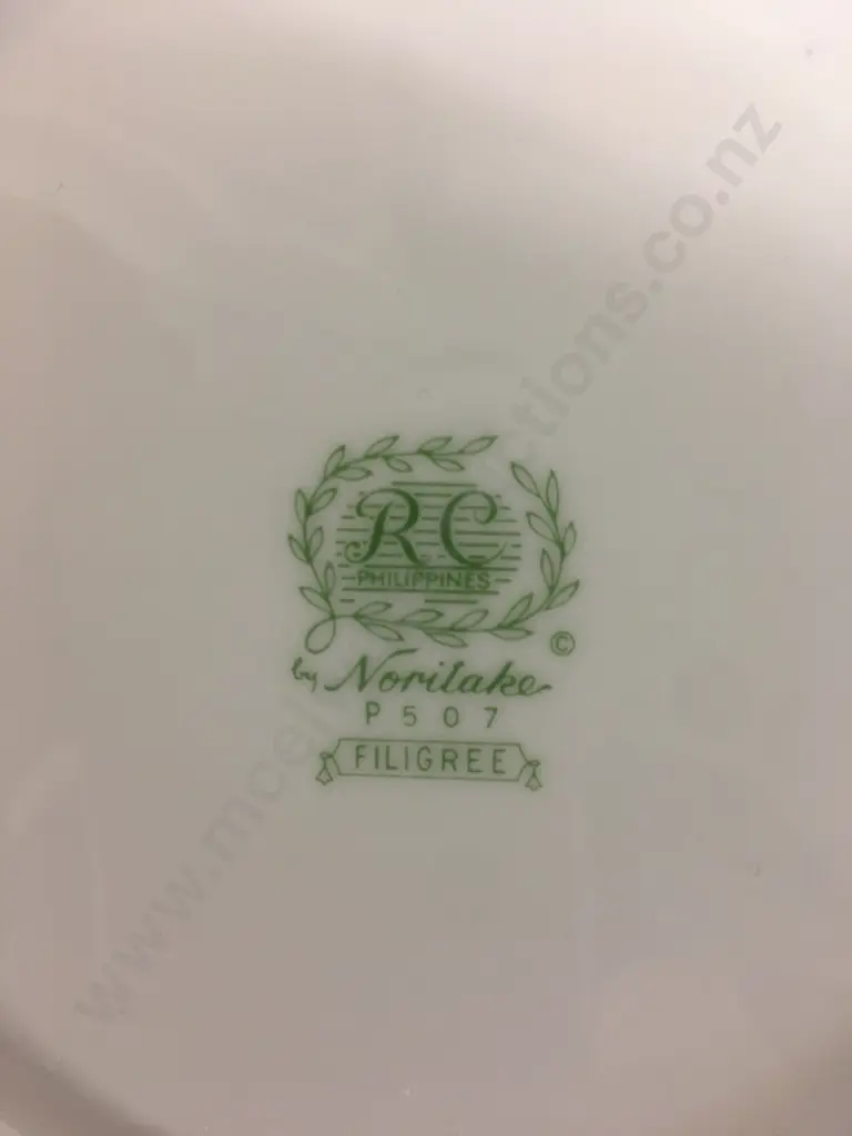 Retro Noritake RC Japan Dinnerware 'Filigree' P507 Image 1++