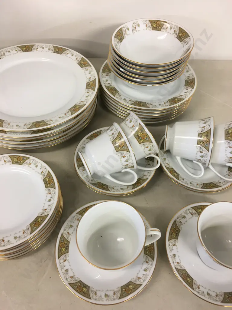 Retro Noritake RC Japan Dinnerware 'Filigree' P507 Image 1++