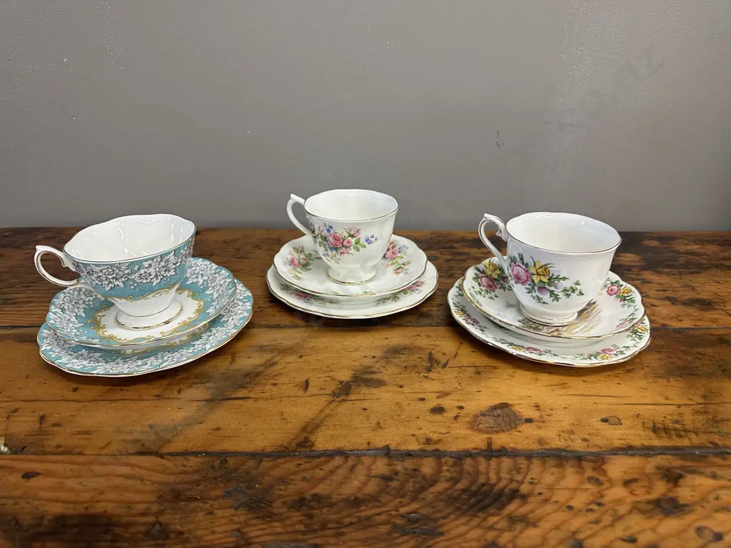 Selection Of Vintage Royal Albert Trios x3 Image 1++