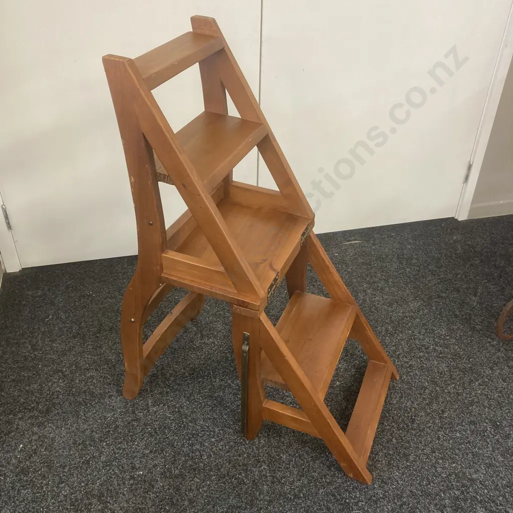 Folding Wooden Library Chair Image 1++