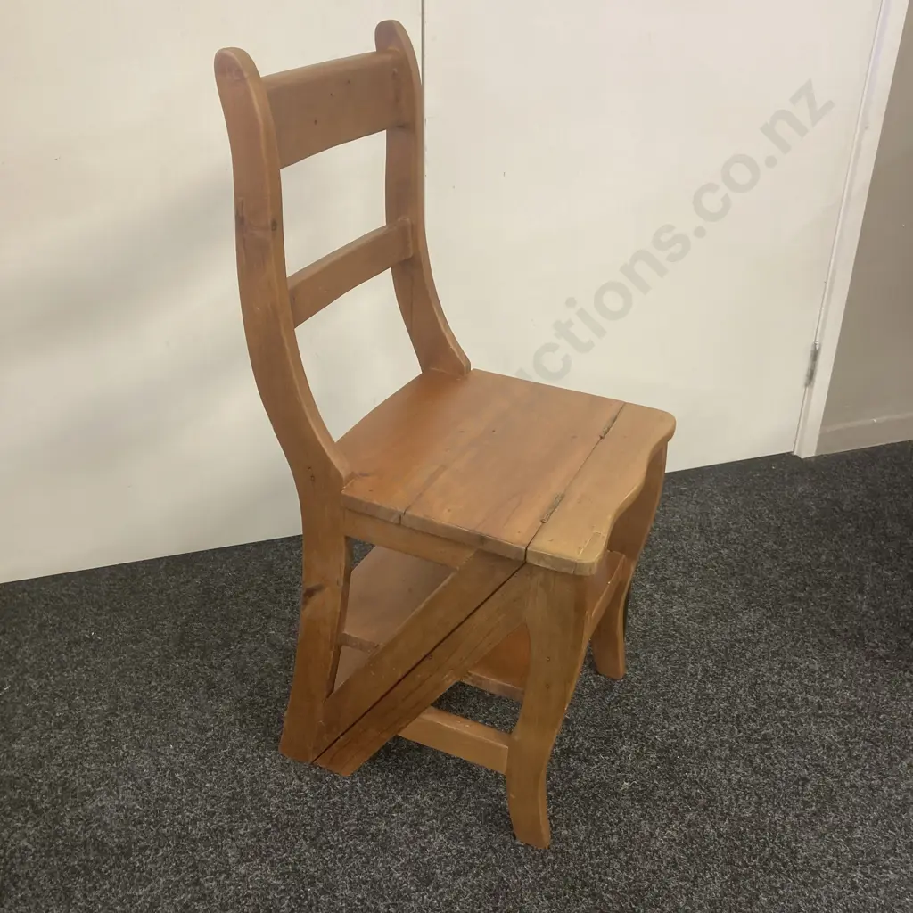 Folding Wooden Library Chair Image 1++