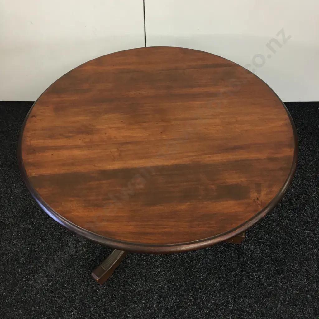 Vintage Mahogany Round Tri Legged Table H51,Dia68cm. Image 1++