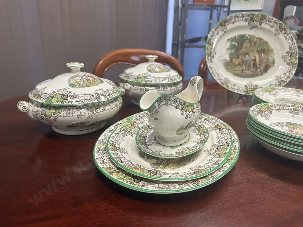 Stunning 44 Piece Copeland Spode Dinner Service In The Byron Pattern Circia 1930 Image 1++