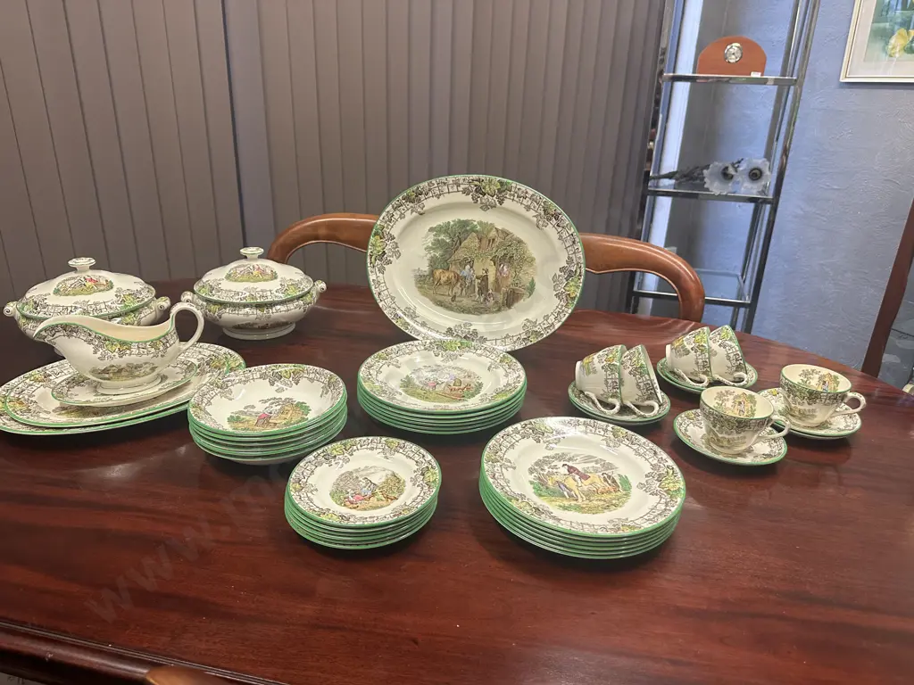 Stunning 44 Piece Copeland Spode Dinner Service In The Byron Pattern Circia 1930 Image 1++
