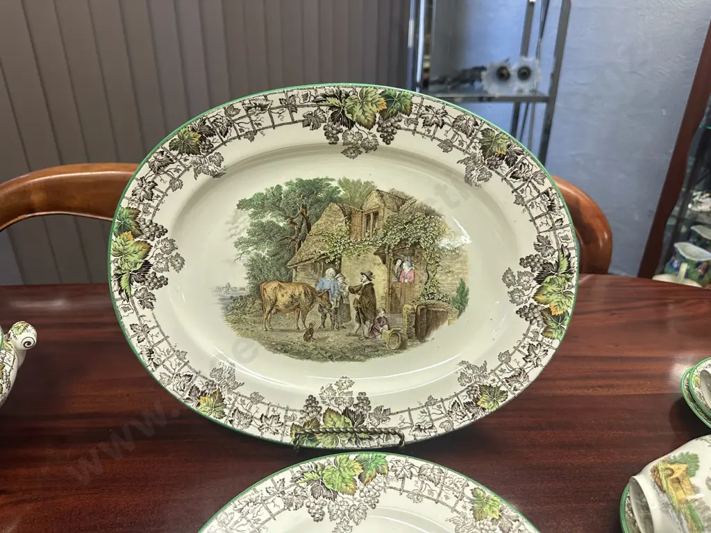 Stunning 44 Piece Copeland Spode Dinner Service In The Byron Pattern Circia 1930 Image 1++