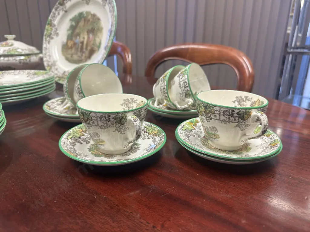 Stunning 44 Piece Copeland Spode Dinner Service In The Byron Pattern Circia 1930 Image 1++