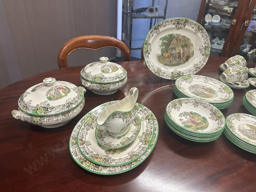Stunning 44 Piece Copeland Spode Dinner Service In The Byron Pattern Circia 1930 Image 1++