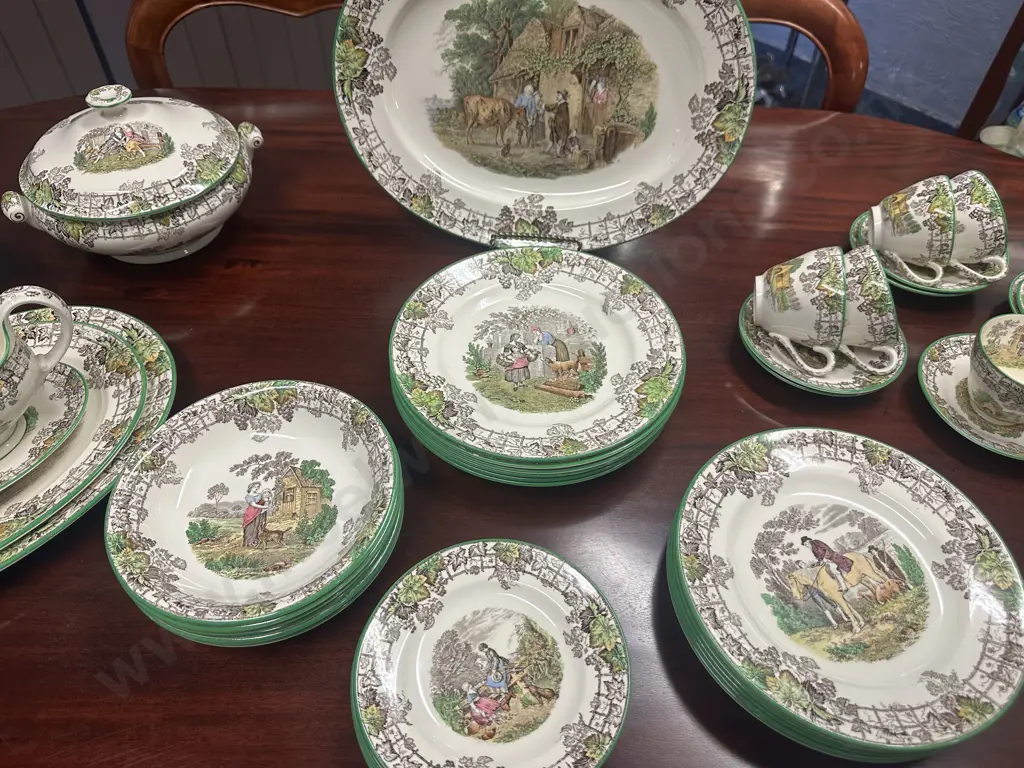 Stunning 44 Piece Copeland Spode Dinner Service In The Byron Pattern Circia 1930 Image 1++