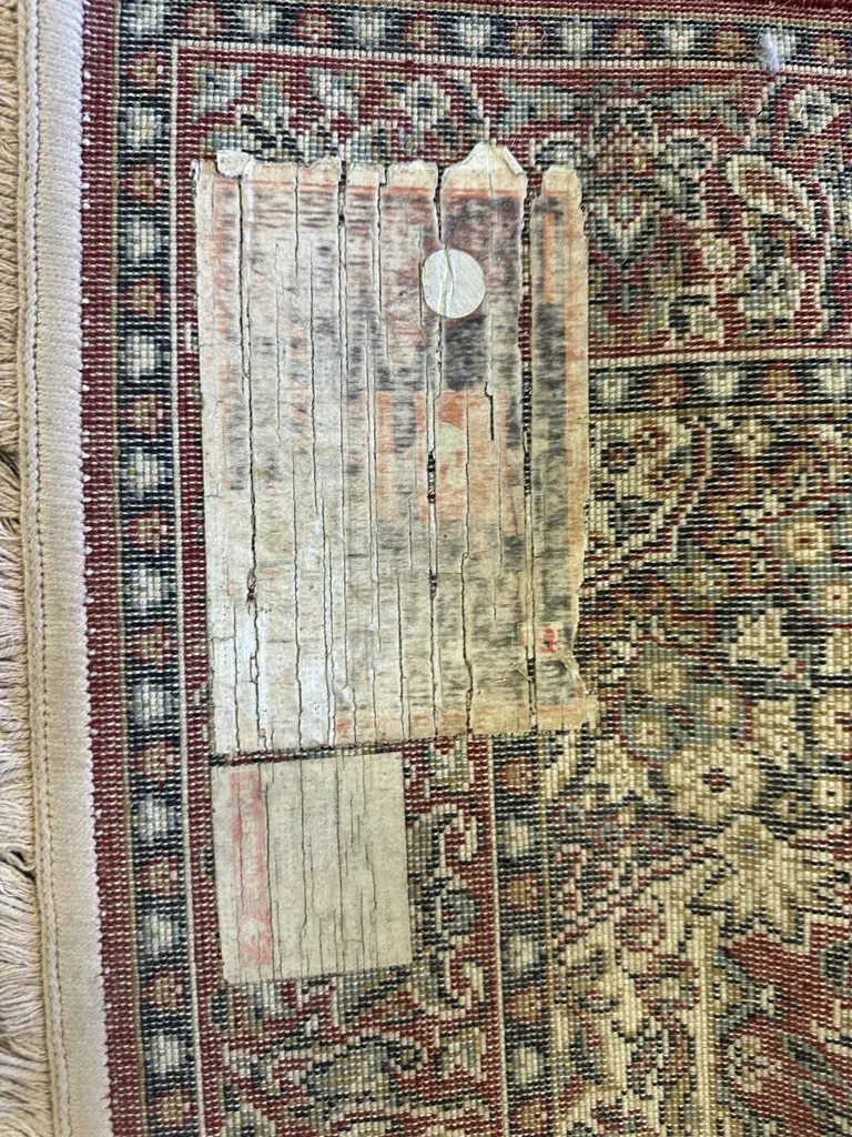 Persian Style Rug Red, Cream & Blue Tones L156,W80cm. Image 1++