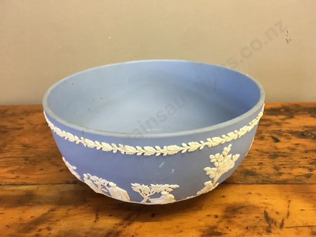 Selection Of Wedgwood Blue Jasperware Bowl H10,Dia20cm Image 1++