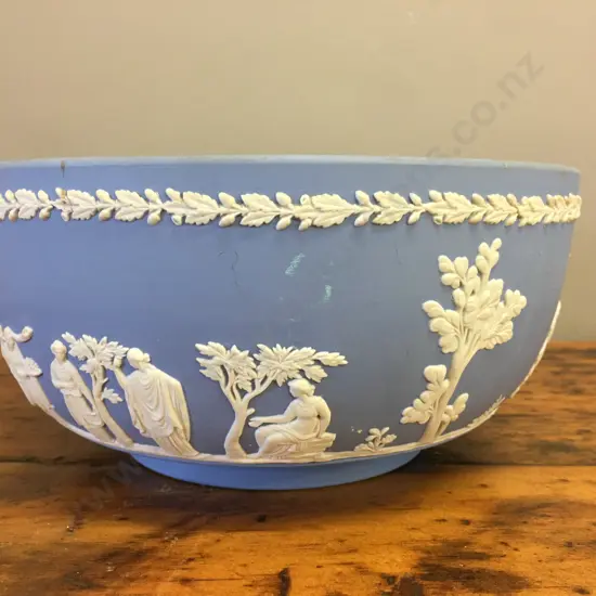 Selection Of Wedgwood Blue Jasperware Bowl H10,Dia20cm