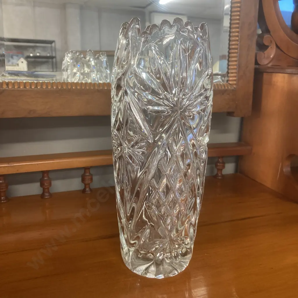 Heavy Crystal Vase. H28cm Image 1++