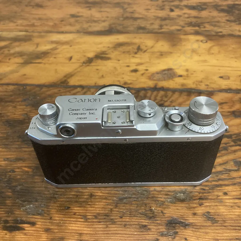 Canon Model llD 35mm Rangefinder Camera #130711 (1952 - 1955) With Canon Lens 50mm f:2.8 #20380, LSM - From JAPAN Image 1++