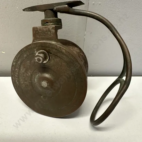 Lees Lixall Wood & Brass Sidecast Reel c1920, Australian Silky Oak, Bakelite Knobs