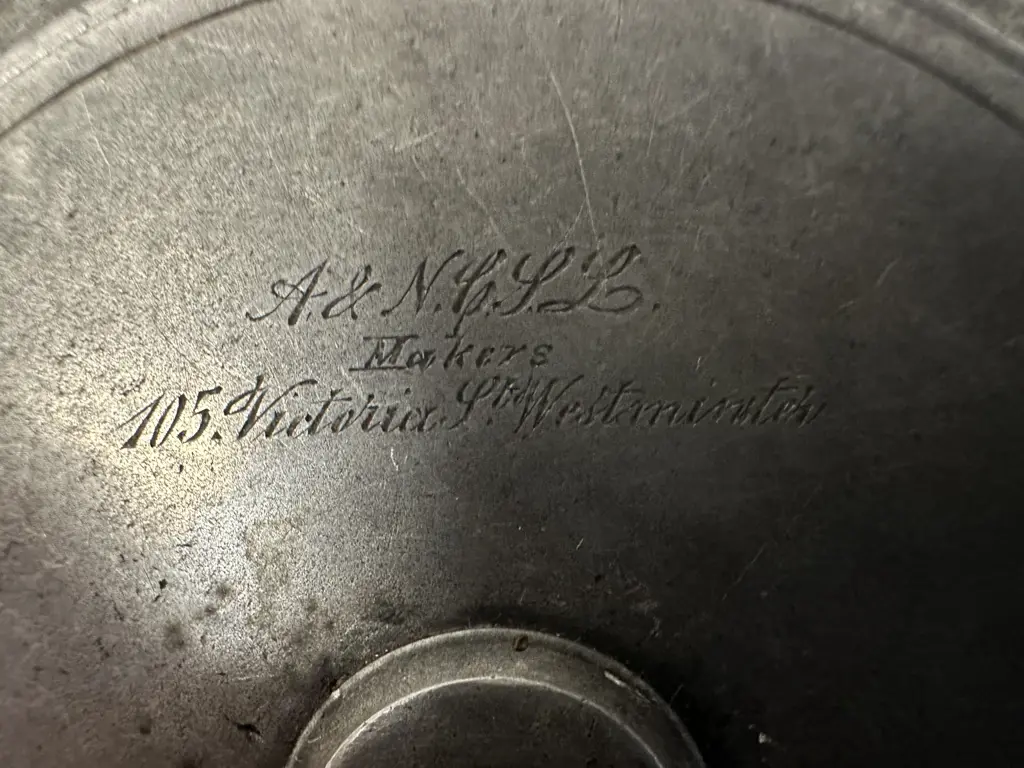 Rare ARMY & NAVY (LONDON) Special Pattern 4″ HERCULES Salmon Fly Reel, "A&N CSL Makers 105 Victoria St, Westminster" Image 1++