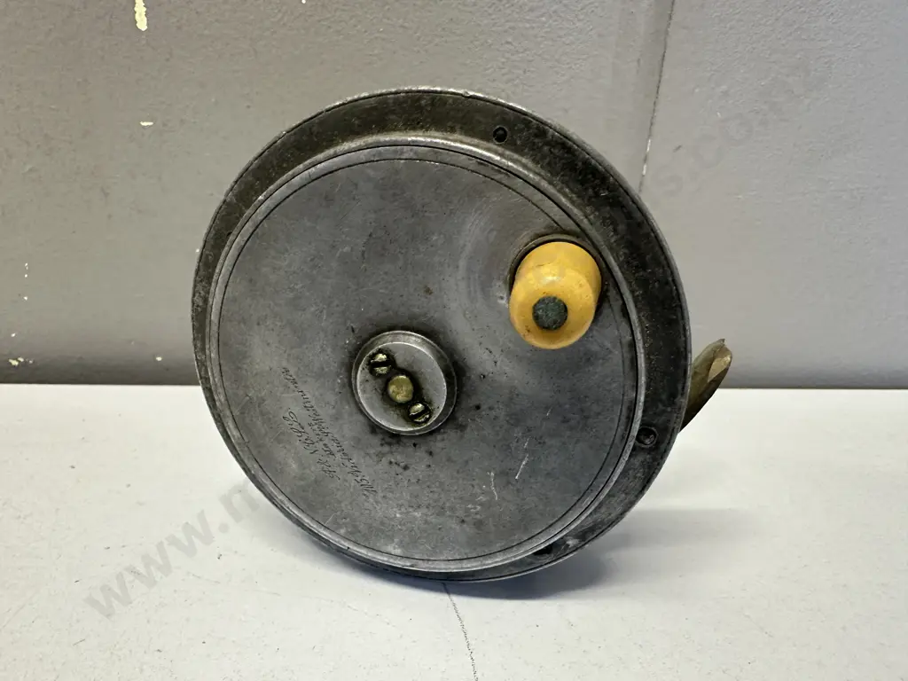 Rare ARMY & NAVY (LONDON) Special Pattern 4″ HERCULES Salmon Fly Reel, "A&N CSL Makers 105 Victoria St, Westminster" Image 1++