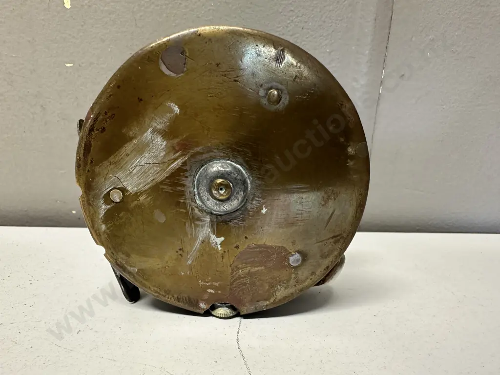 Vintage Hardy?  3.5″ Narrow  Brass Fly Reel Image 1++