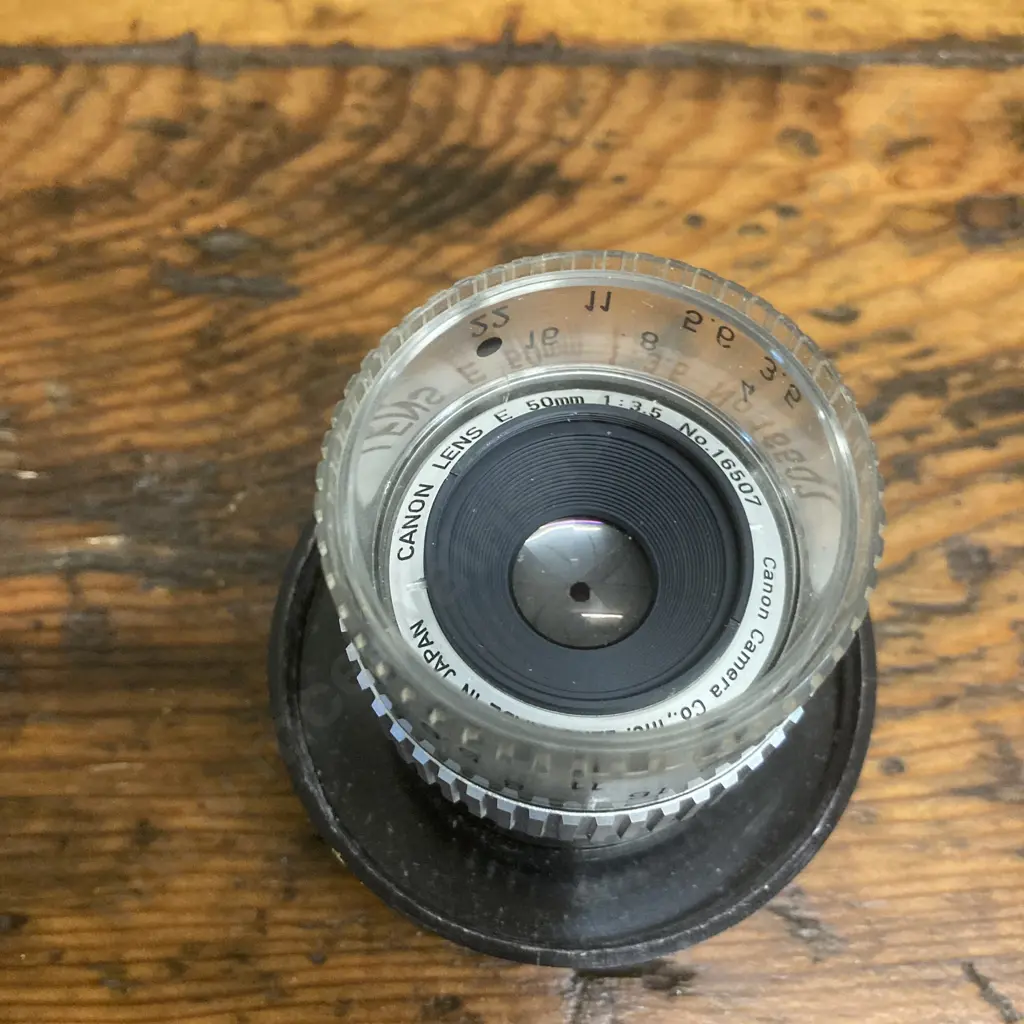 Rare Canon E 50mm f/3.5 Special Enlarging Lens From JAPAN Image 1++