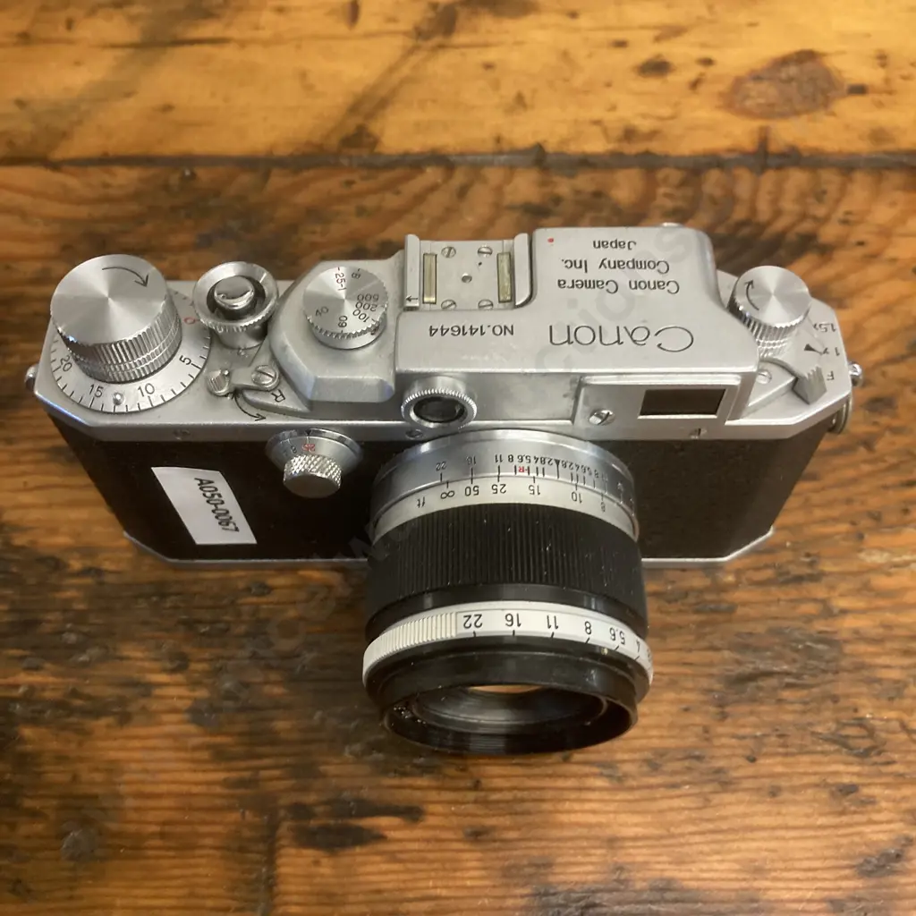Canon Model llD 35mm Rangefinder Camera #141644 (1952 - 1955) With Canon Lens 50mm f:2.8 #31729, LSM - From JAPAN Image 1++