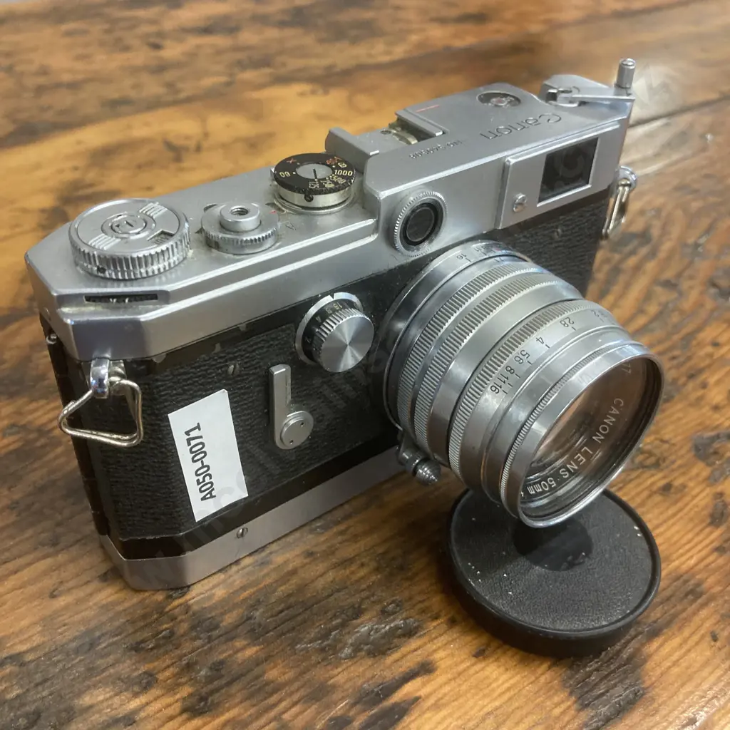 Canon Model VT de luxe Rangefinder Camera #540508 Version 1 - 1957 With Canon Lens 50mm f/1.8 #116677, LSM - From JAPAN Image 1++