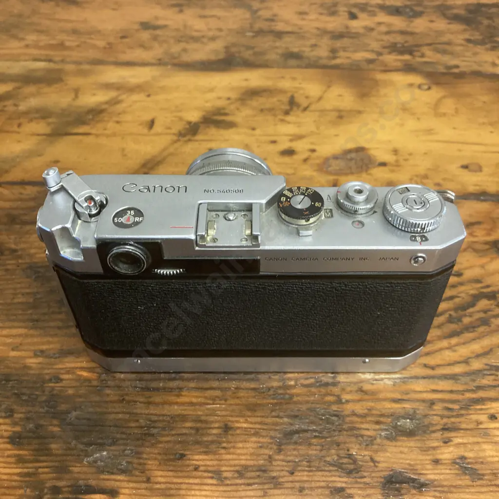 Canon Model VT de luxe Rangefinder Camera #540508 Version 1 - 1957 With Canon Lens 50mm f/1.8 #116677, LSM - From JAPAN Image 1++