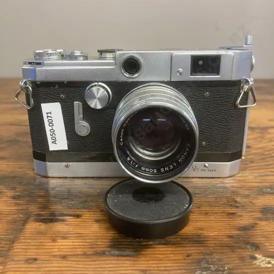 Canon Model VT de luxe Rangefinder Camera #540508 Version 1 - 1957 With Canon Lens 50mm f/1.8 #116677, LSM - From JAPAN