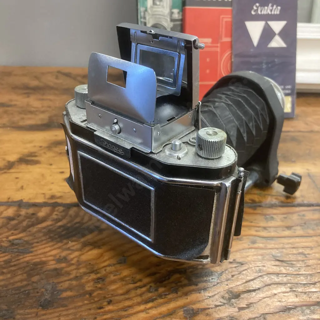 Rare IHAGEE Dresden EXA 1950's SLR Film Camera With E.Ludwig Meritar 50Mm F2.9 Lens & Ihagee Bellows Image 1++