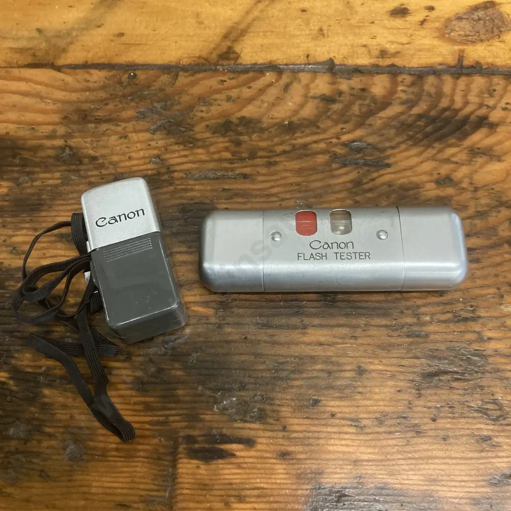 Rare Canon Vintage Flash Tester, From JAPAN & Vintage Canon Voltage Meter Tester Image 1++
