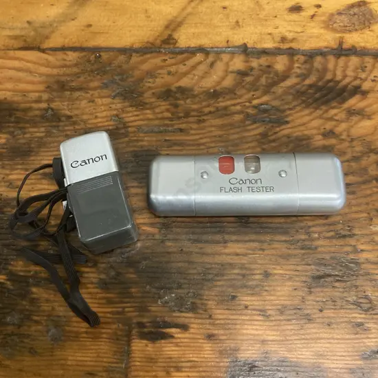 Rare Canon Vintage Flash Tester, From JAPAN & Vintage Canon Voltage Meter Tester