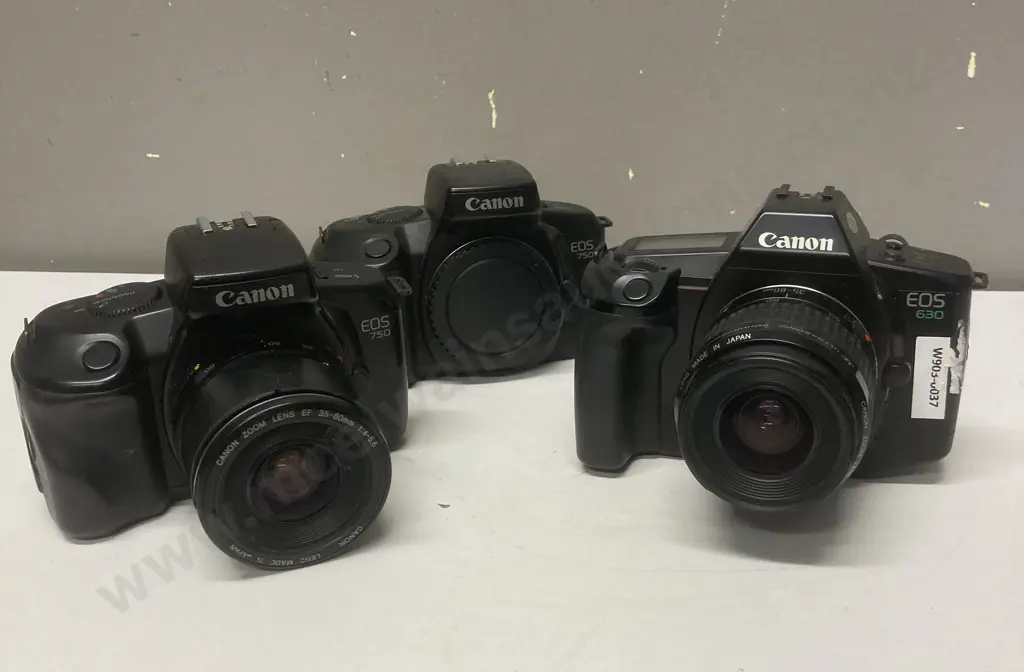 Canon EOS 630 & EOS 750 SLR Film Cameras,Canon EF 35-80mm 1:4-5.6 Lens Image 1++
