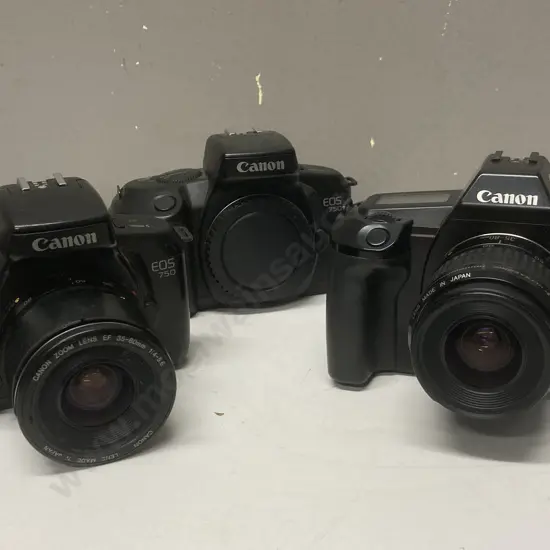 Canon EOS 630 & EOS 750 SLR Film Cameras,Canon EF 35-80mm 1:4-5.6 Lens
