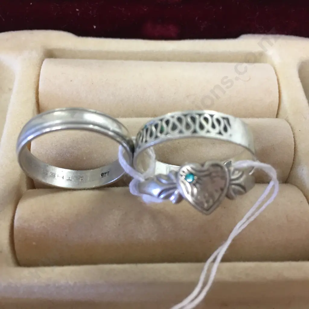 Selection Of Stamped 925 Rings Image 1++