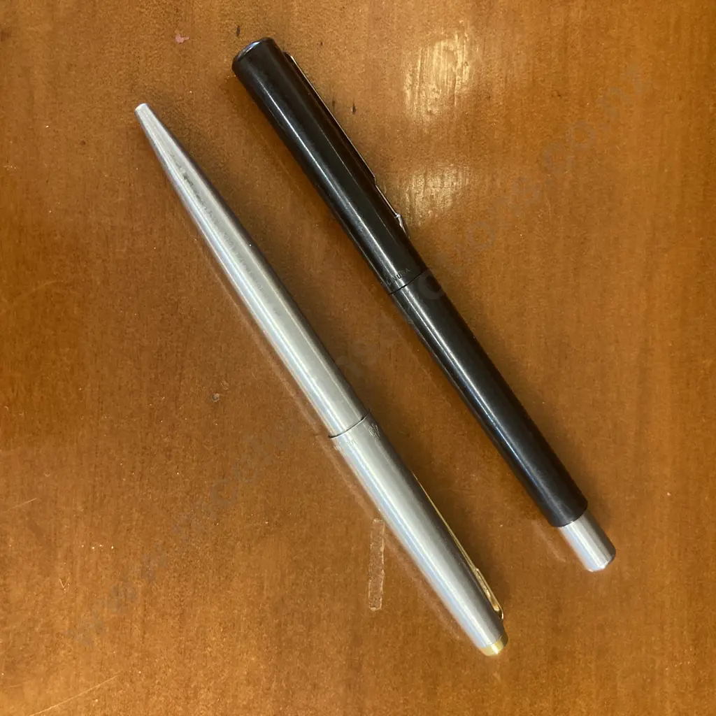 Parker 45 Ballpoint Pen & Black Parker Pen Image 1++
