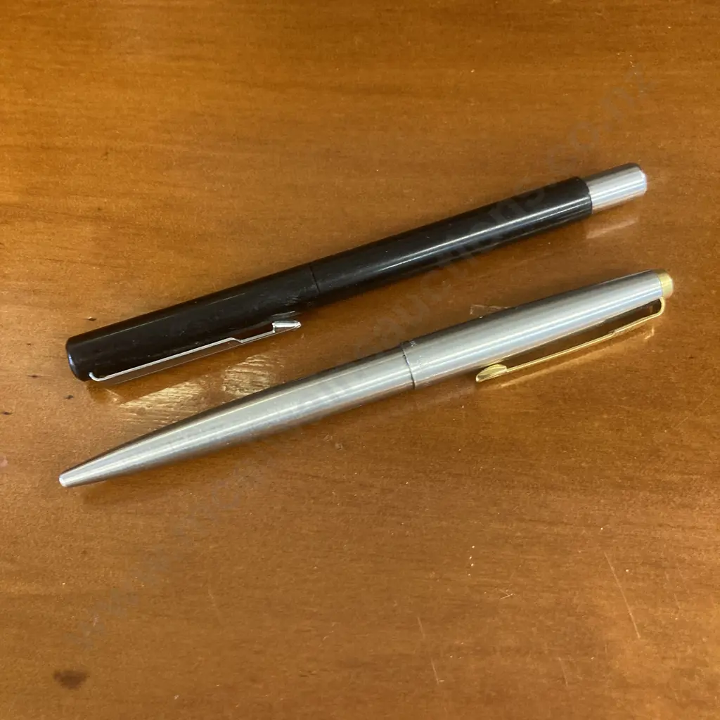 Parker 45 Ballpoint Pen & Black Parker Pen Image 1++
