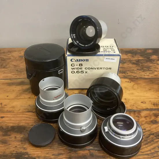 Canon C-8 Wide Convertor 0.65x, Convertor 14-70mm, 3 x Tele Convertor 1.6x