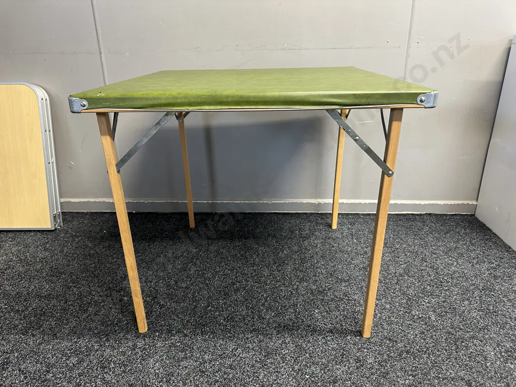 Vintage Fold Up Card Table Australian Made H64.5,73x73cm. Image 1++
