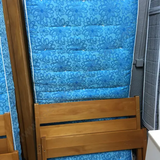 Restwood Beds Rimu Flexi Slat Single Bed With Blue Mattress