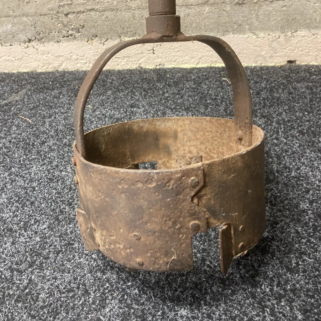 Vintage Hardy Pick Sheffield England Post Hole Borer Manual Auger Dia 20cm & Small Manual Auger 11cm Image 1++