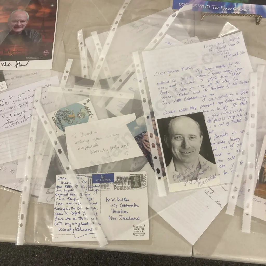 Dr Who Autographs, Correspondence, Signed Photos Etc Image 1++