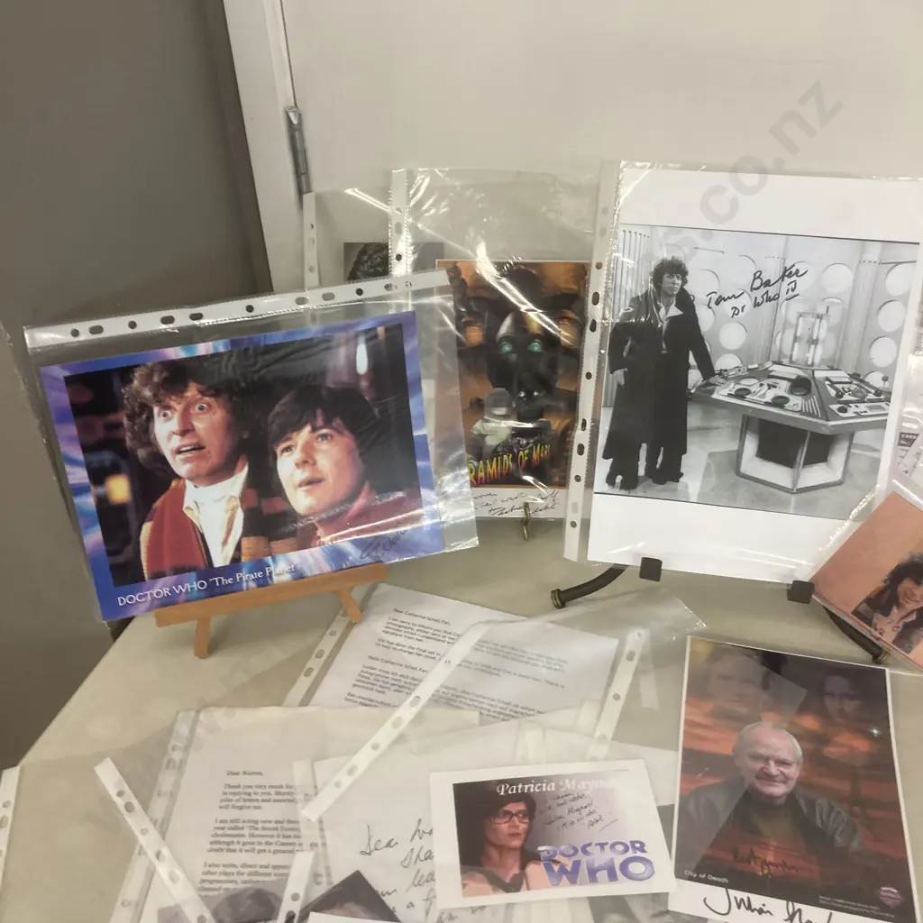 Dr Who Autographs, Correspondence, Signed Photos Etc Image 1++
