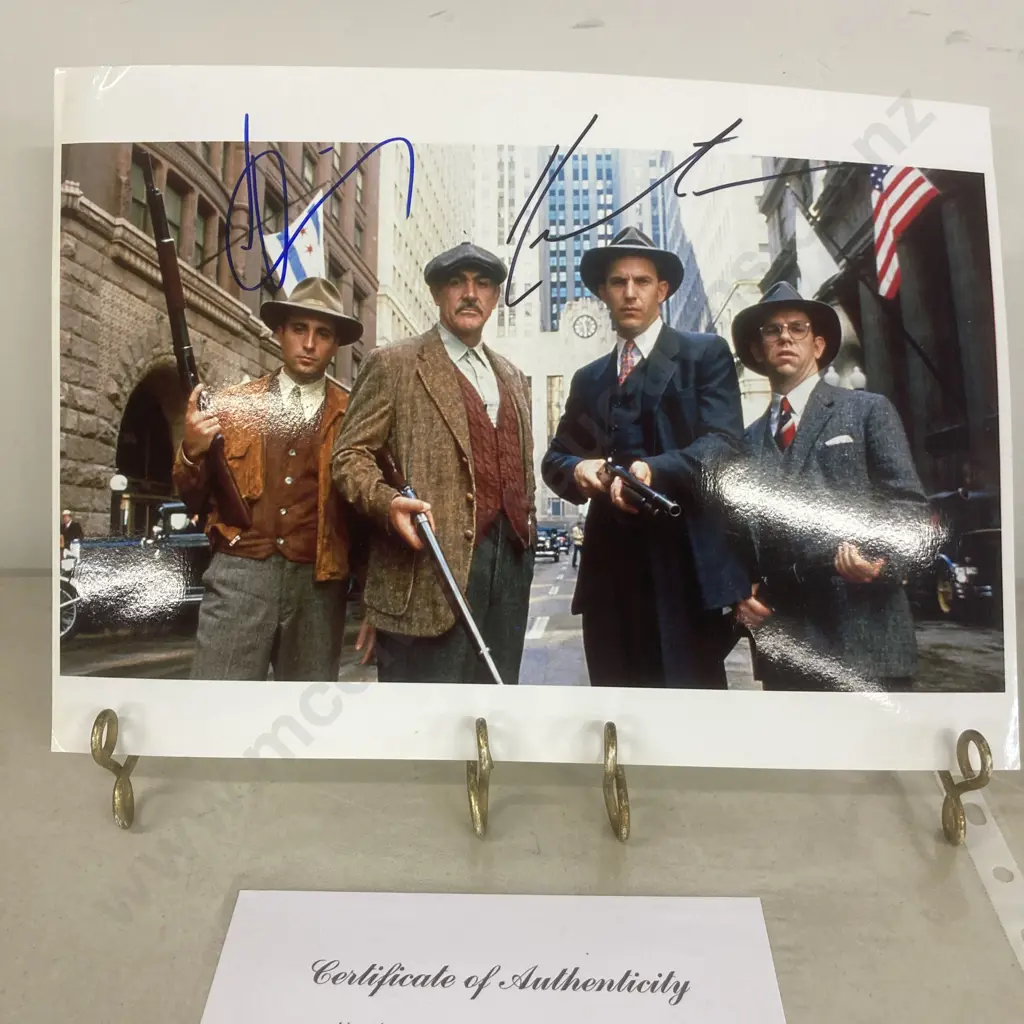Kevin Costner & Andy Garcia "The Untouchables" Autographed Signed Photo With COA Image 1++