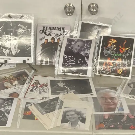 Musicians, Bands Autographs, Correspondence, Signed Photos Etc