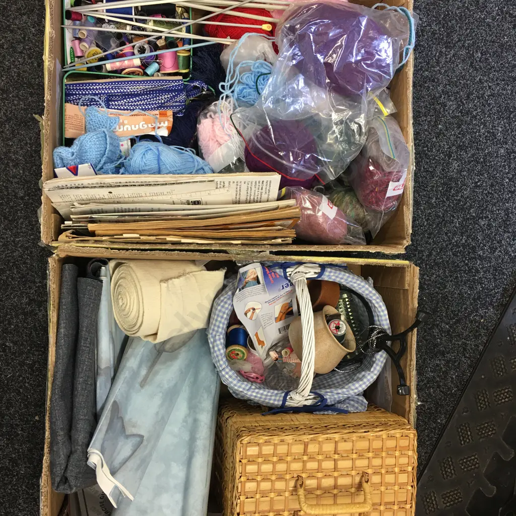 Assorted Haberdashery & Patterns X2 Boxes Image 1++