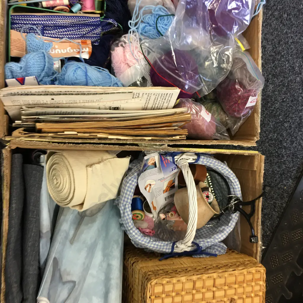 Assorted Haberdashery & Patterns X2 Boxes Image 1++
