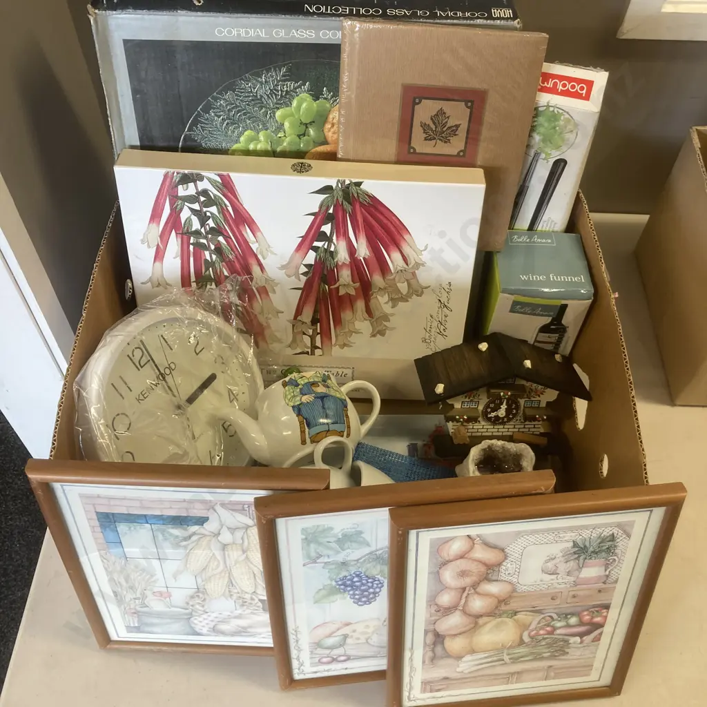 Box Lot - China, Placemats, Art Etc Image 1++