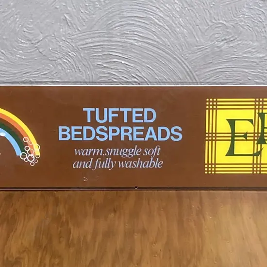 Large Vintage Erincraft Supertex Sign 20 x 131cm