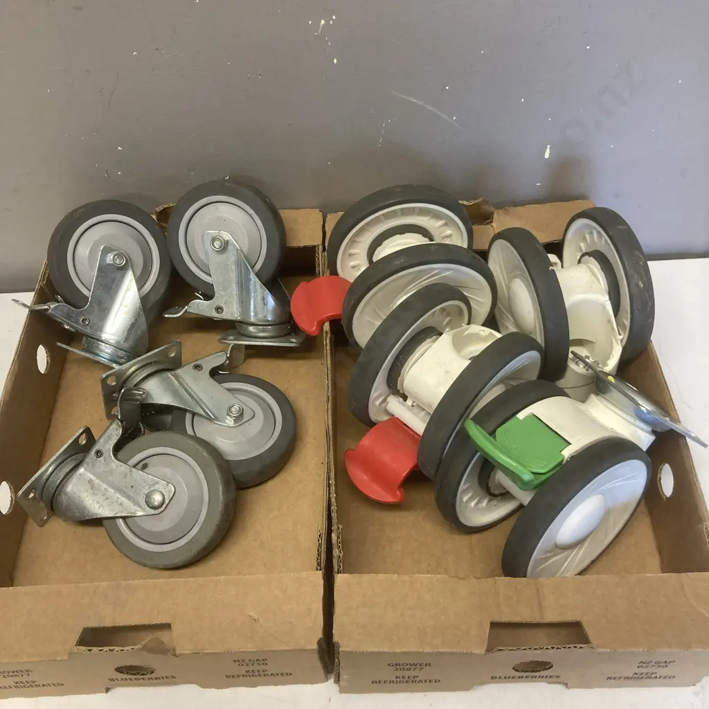 2 x Boxes of Castor / Small Wheel Sets Image 1++